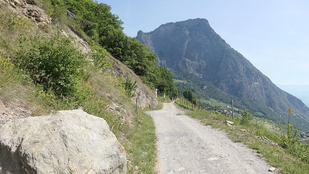 Saillon zur Hängebruecke Farinet